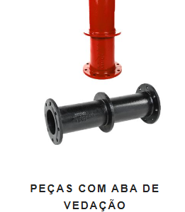 PEÇAS COM ABA DE VEDAÇAO